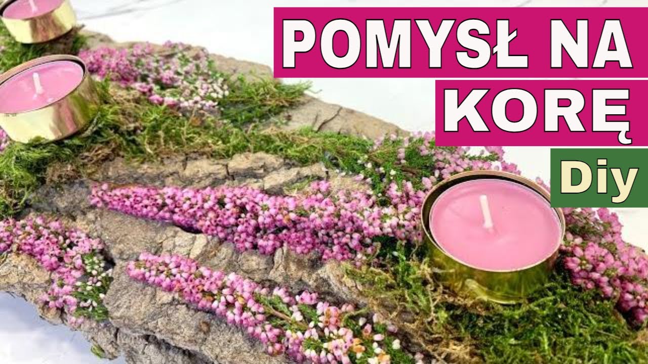 JESIENNA DEKORACJA NA STÓŁ KORA I WRZOSIEC DIY | Domowe pasje Anki