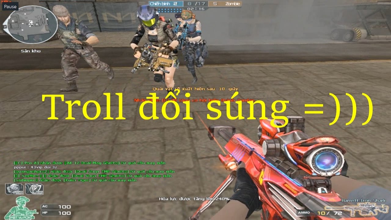 [ Bình Luận CF ] Game Bựa max hài : Ai may mắn - Tiền Zombie v4