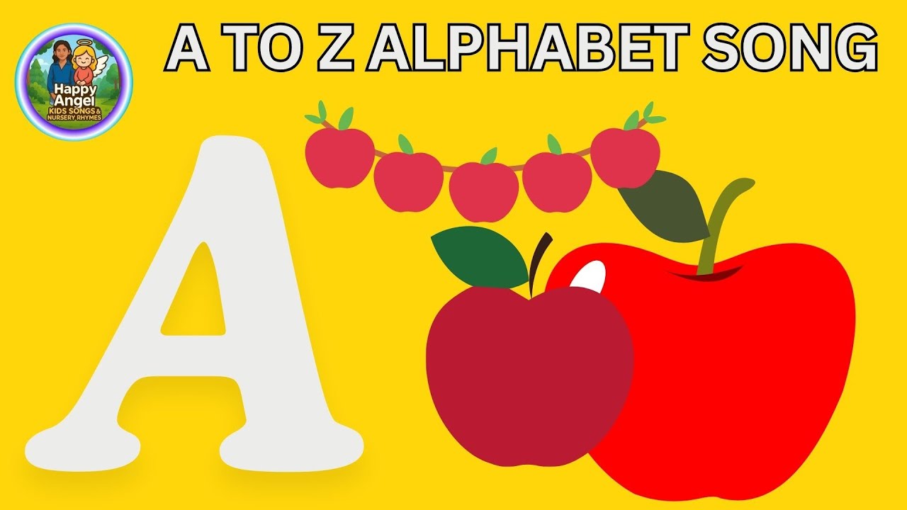 Phonics Song with TWO Words - A For Apple - ABC Alphabet Songs with Sounds for Children