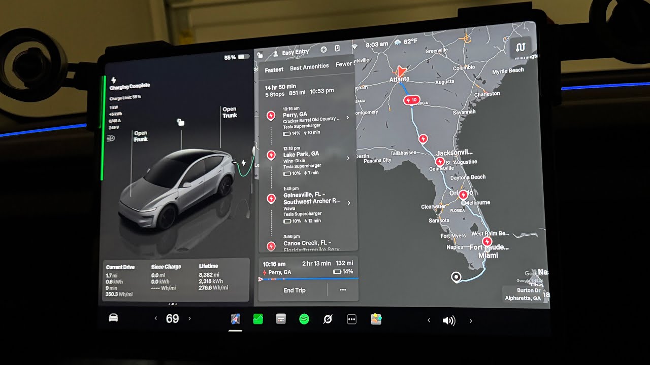 How To Use Tesla Trip Planner | Navigation 