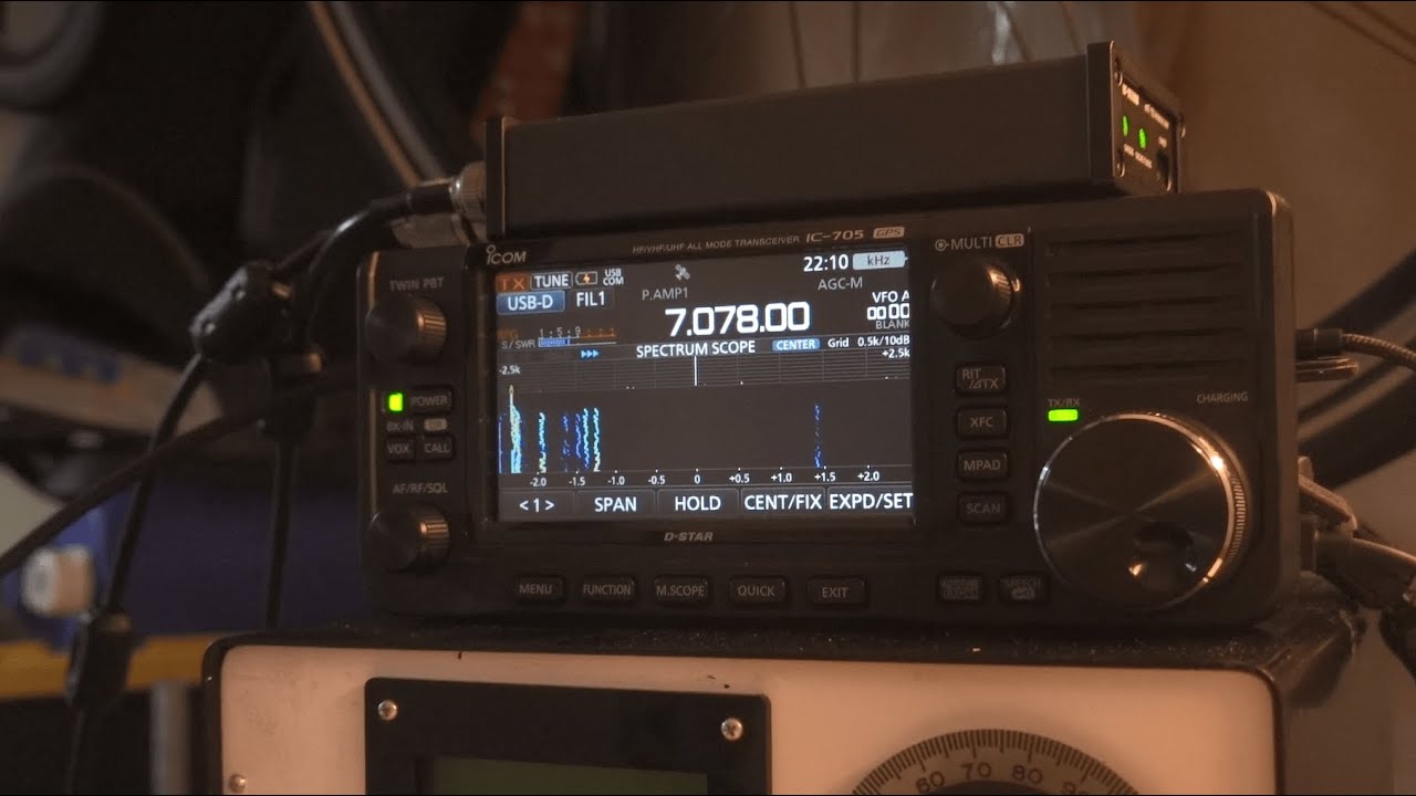 IC705 - JS8CALL 5 WATTS SESSION (650 MILE CONTACT)