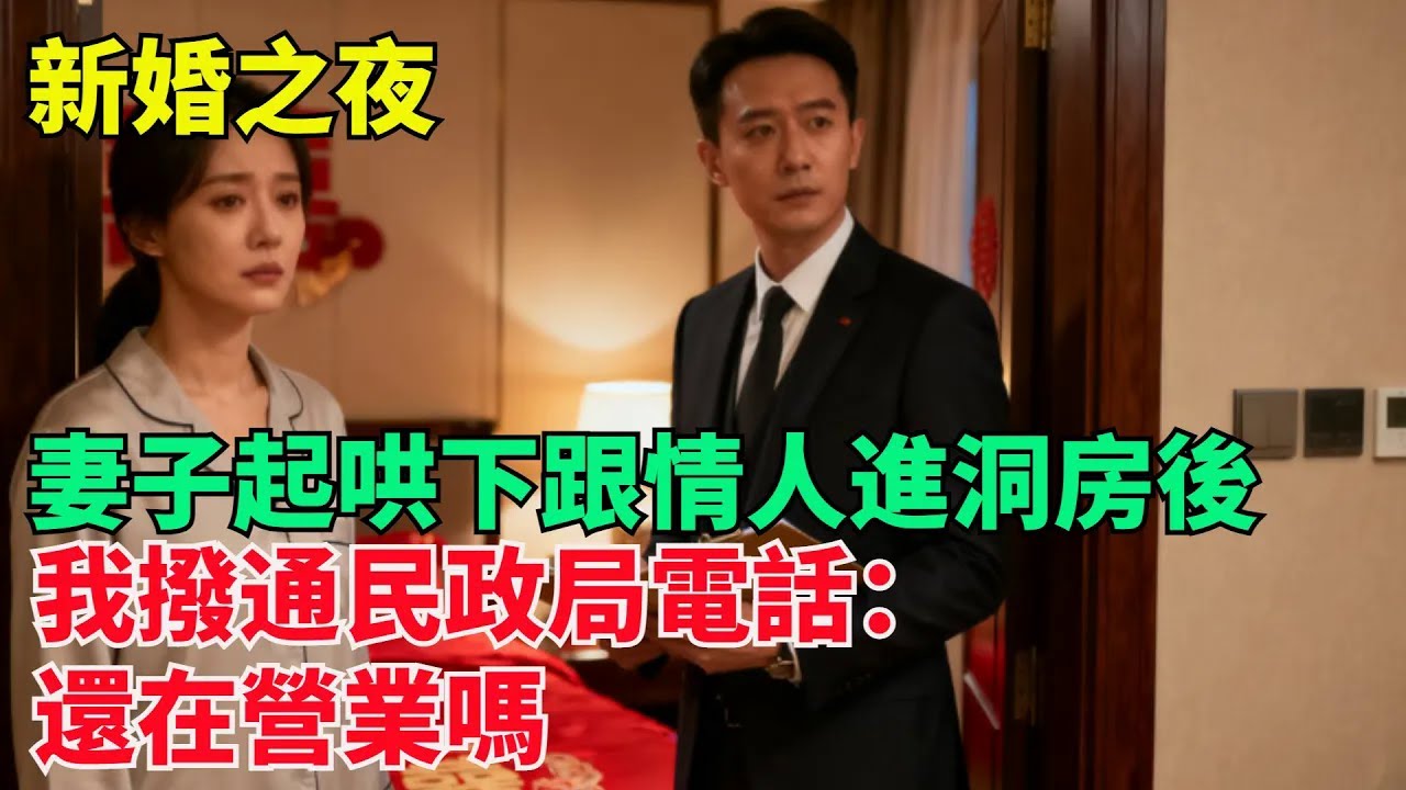 新婚夜，妻子起哄下跟情人進洞房後，我撥通民政局電話：還在營業嗎【清風與你】#激情故事#大彬情感#夢雅故事#小說#爽文
