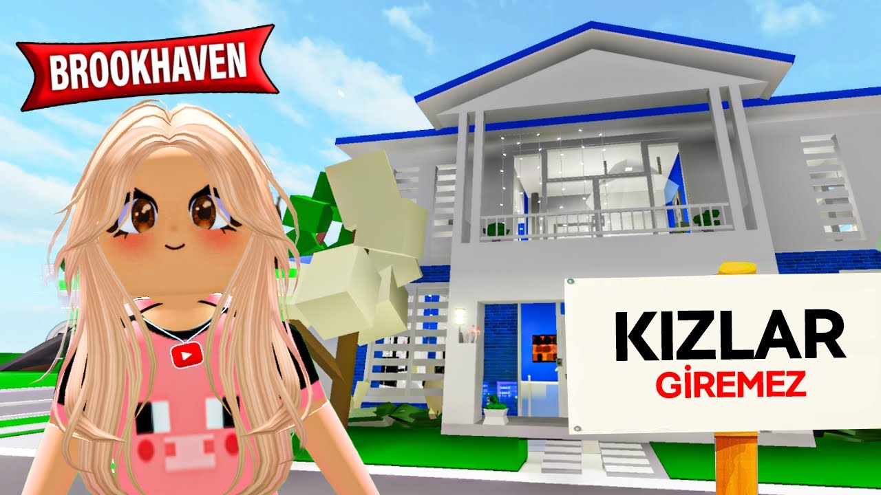 ERKEKLERE ÖZEL EV YAPTIM ( KIZLAR GİREMEZ ) ROBLOX BROOKHAVEN🏡RP