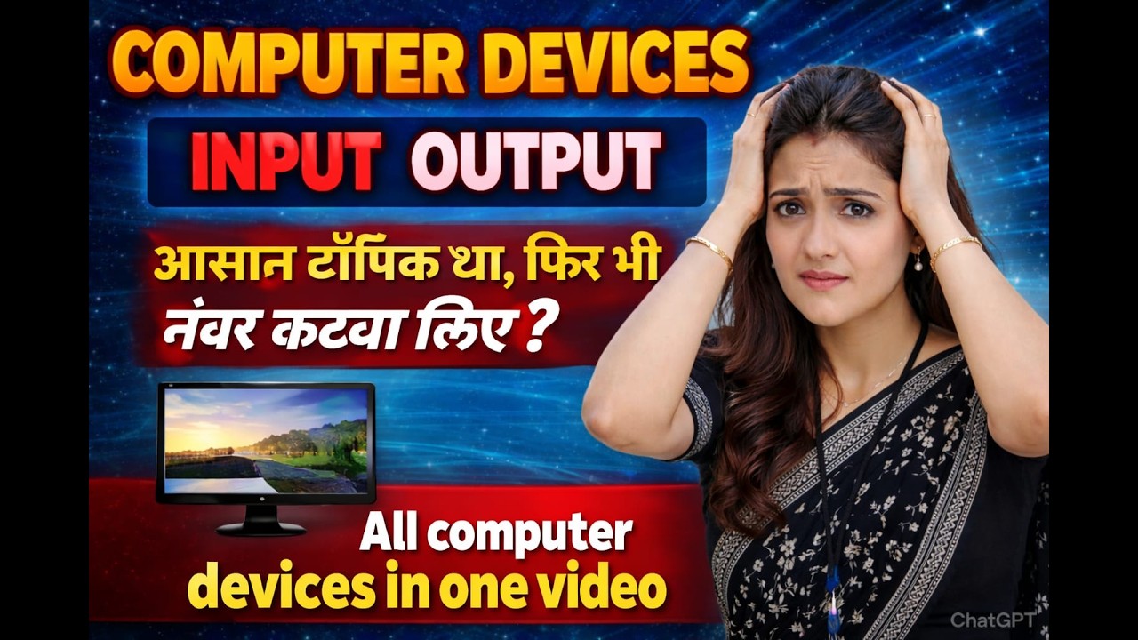 Computer Input & Output Devices Complete Explanation | All Devices in One Video | Hindi