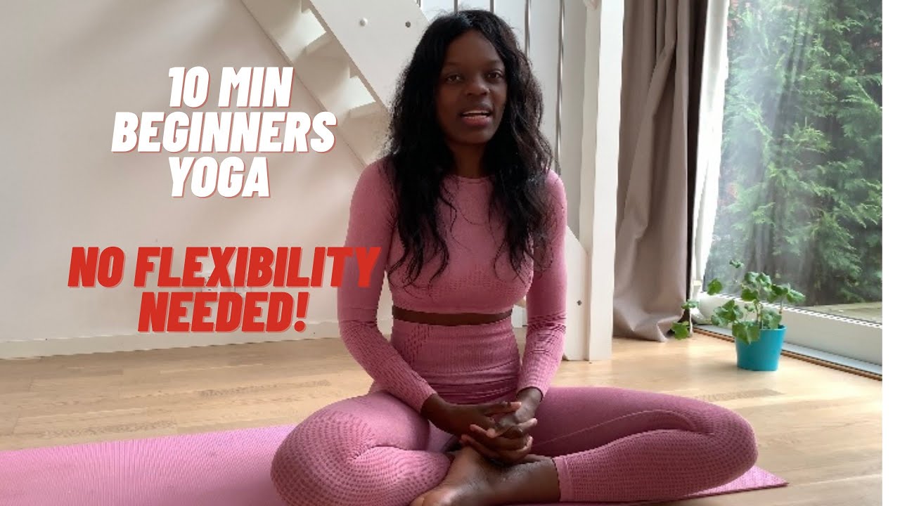 10 Minute easy gentle deep yoga stretch flow routine for beginners,emotional & stress relief #seo