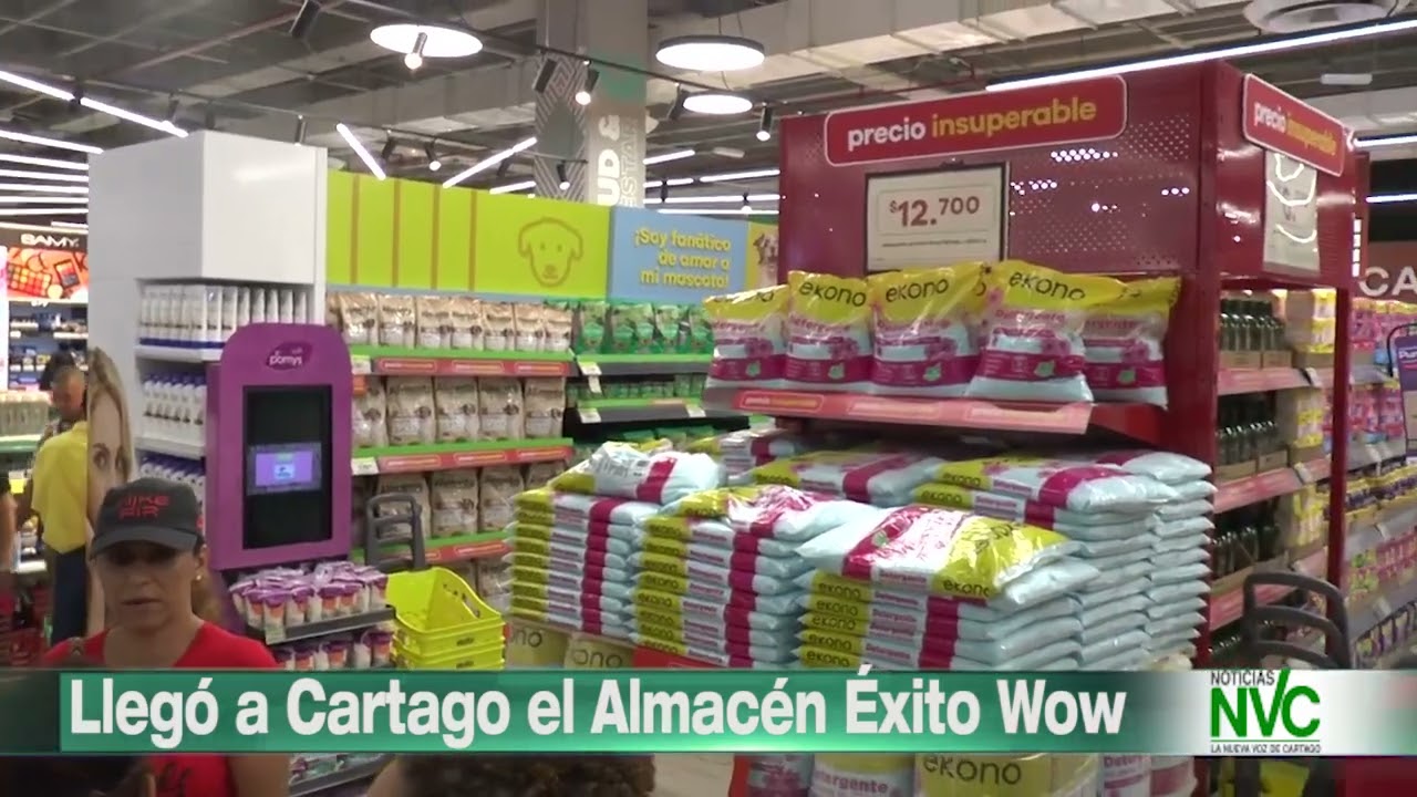 Llegó a Cartago el Almacén Éxito Wow