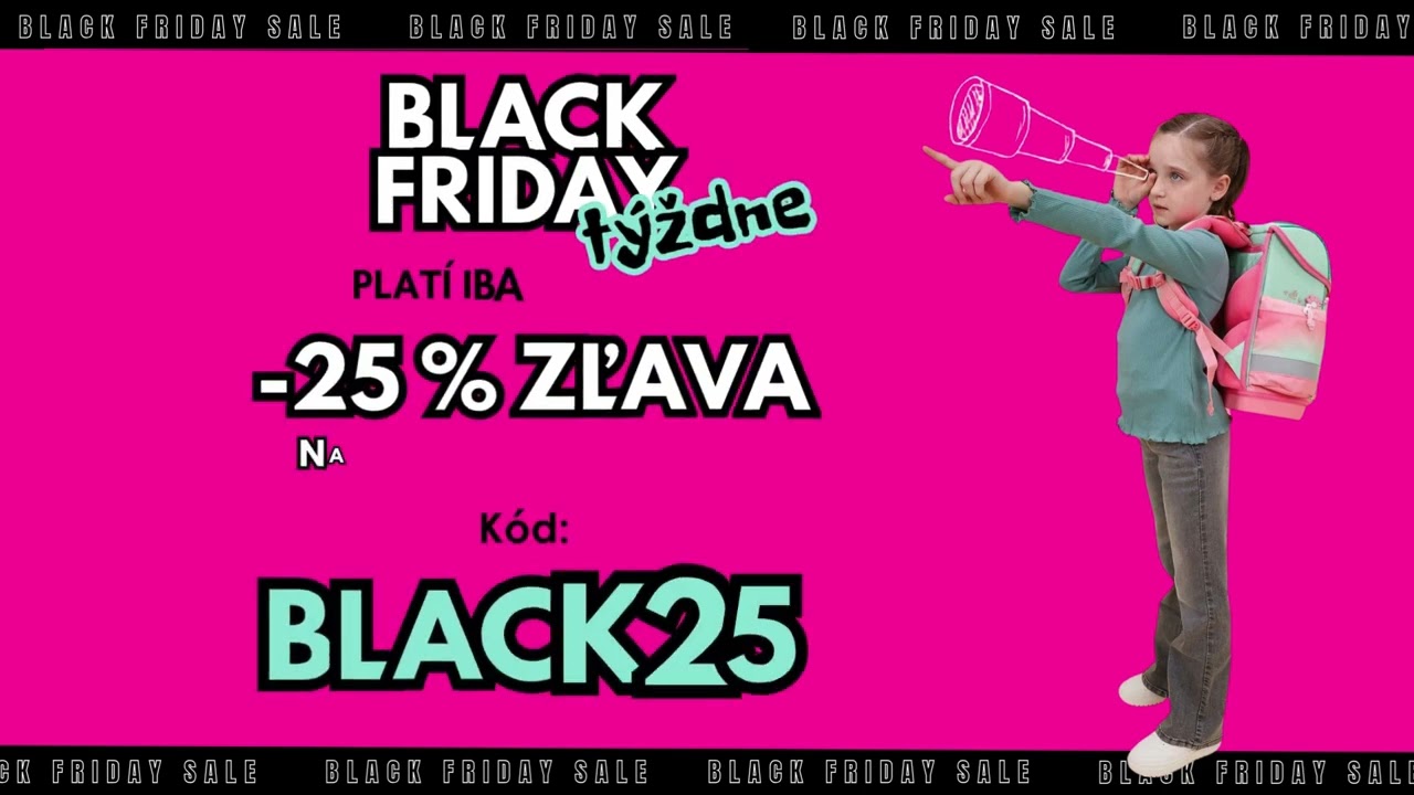 Black Friday zľavy až -25 %! 🎒