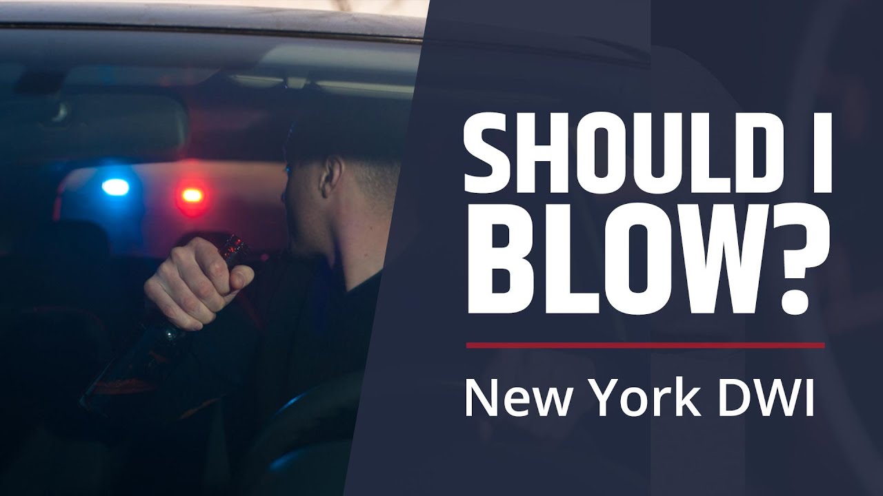Should you REFUSE a breathalyzer or chemical test when arrested for DWI? [New York]