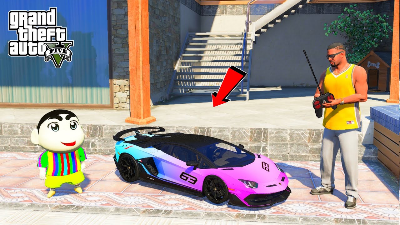 Franklin & shinchan Buy Mini RC Lamborghini Aventador in GTA 5 | JNK GAMER