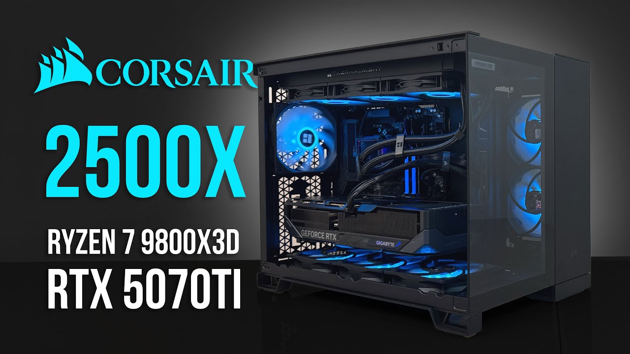Corsair 2500X Mid Tower ATX 2k Slayer PC Build | Ryzen 7 9800X3D | RTX 5070 Ti