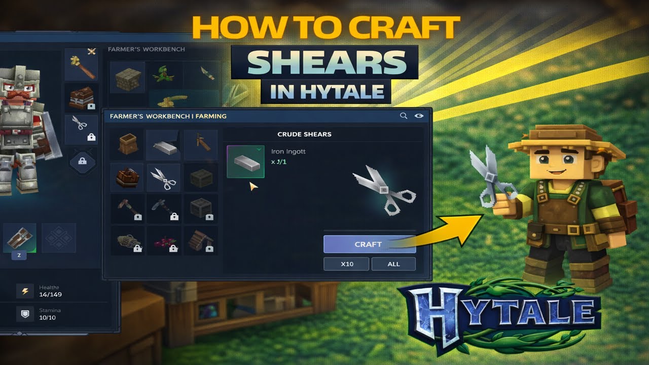 How to Craft Shears in Hytale (Step by Step)