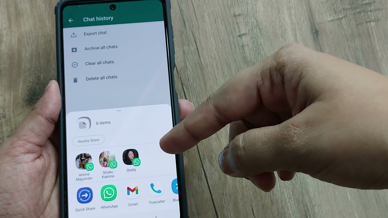 how to export whatsapp chats