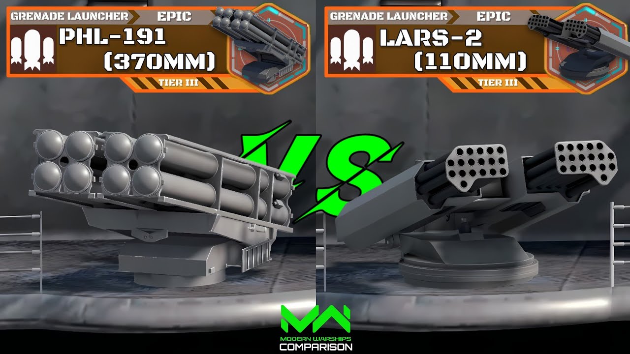 New Grenade Launcher PHL-191 (370mm) VS LARS-2 (110mm) | Grenade Launcher Comparison 