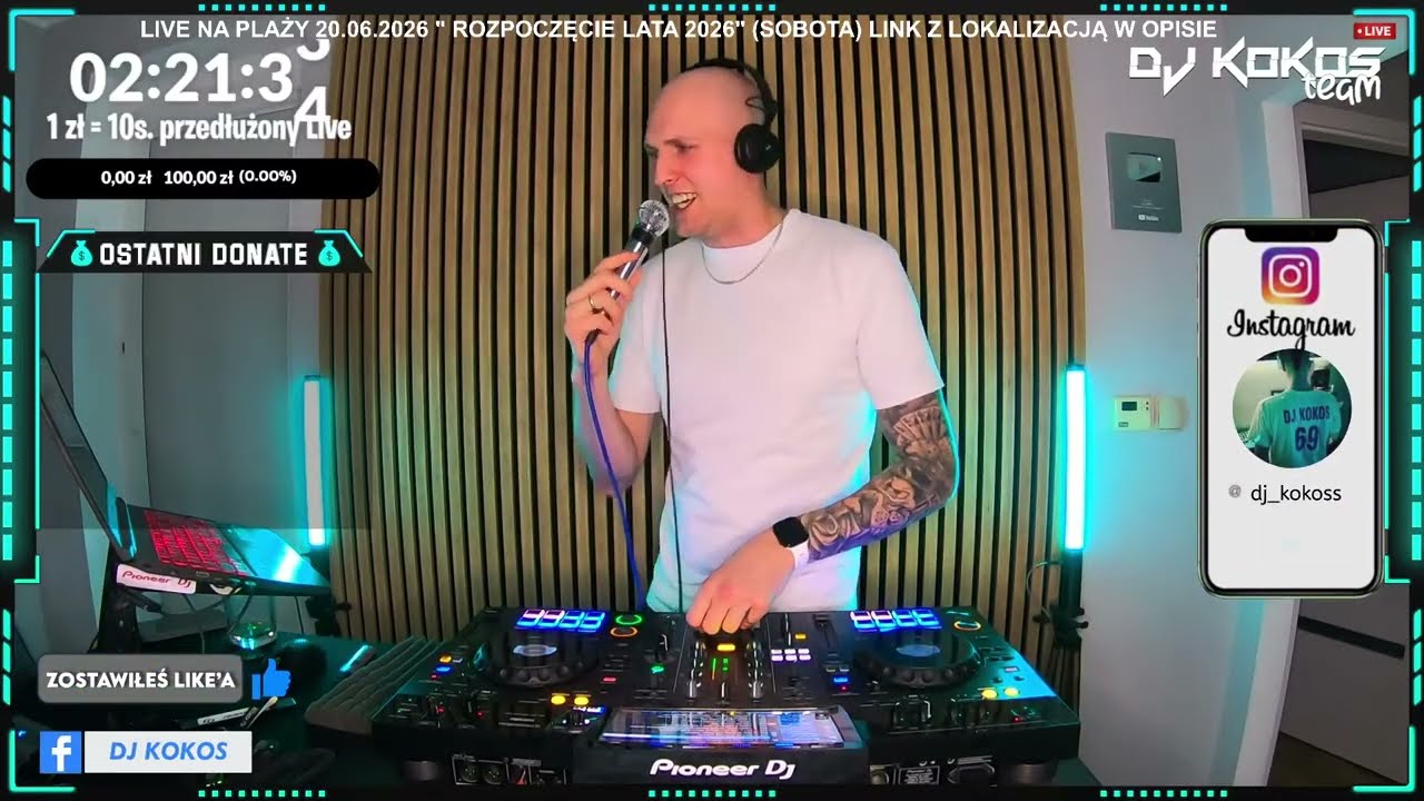 🔴  LIVE  🔥 DJ KOKOS  MIX ⚡️NAJLEPSZA MUZYKA KLUBOWA 🥳 (15.05.26)