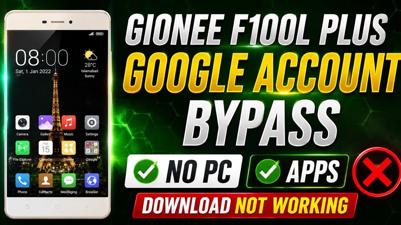 Gionee F100L Password Reset & Flash — Safe Hard Reset Tutorial
