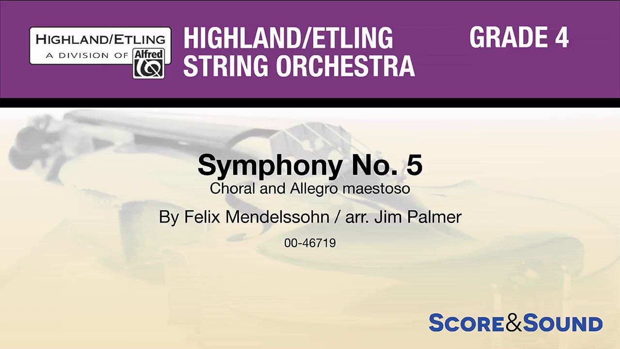 Symphony No. 5, arr. Jim Palmer – Score & Sound