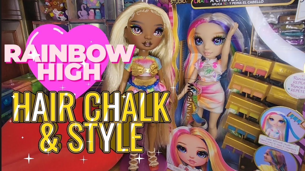 Rainbow High Hair Chalk and Style Amaya Raine 🌈 unboxing and review (adult collector) ft. Meline Lux