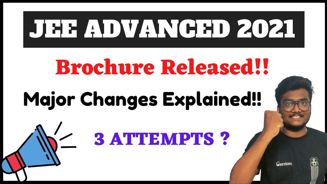 JEE Advanced 2021 | Brochure Released | Changes in Eligibility Criteria | SCM #jee #advanced