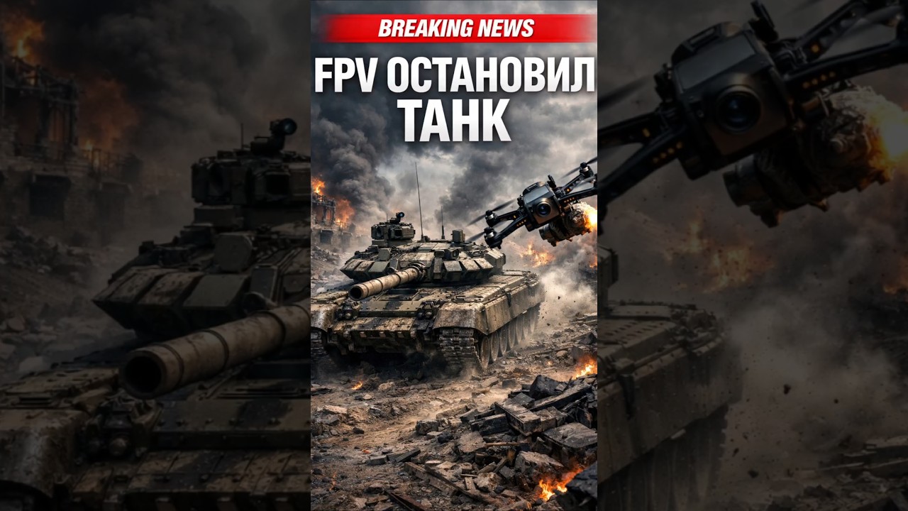 FPV ОСТАНОВИЛ ТАНК ВО ВРЕМЯ ШТУРМА