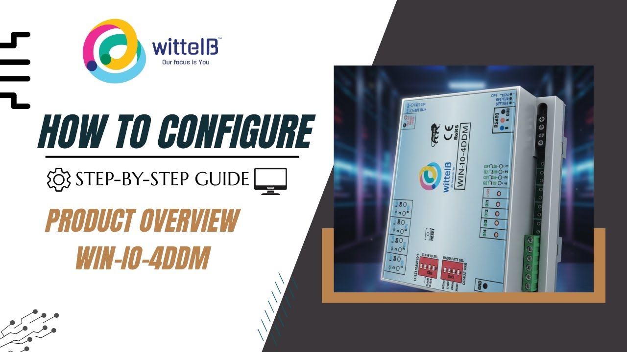 WIN-IO-4DDM IO Module with 4 Digital Inputs 4 Digital Outputs with Modbus