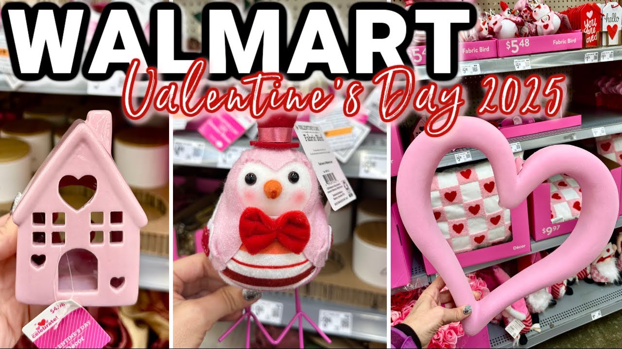 WALMART VALENTINE'S DAY DECOR 2025 | Valentine's Day Decor at Walmart 2025 | Walmart Spring 2025