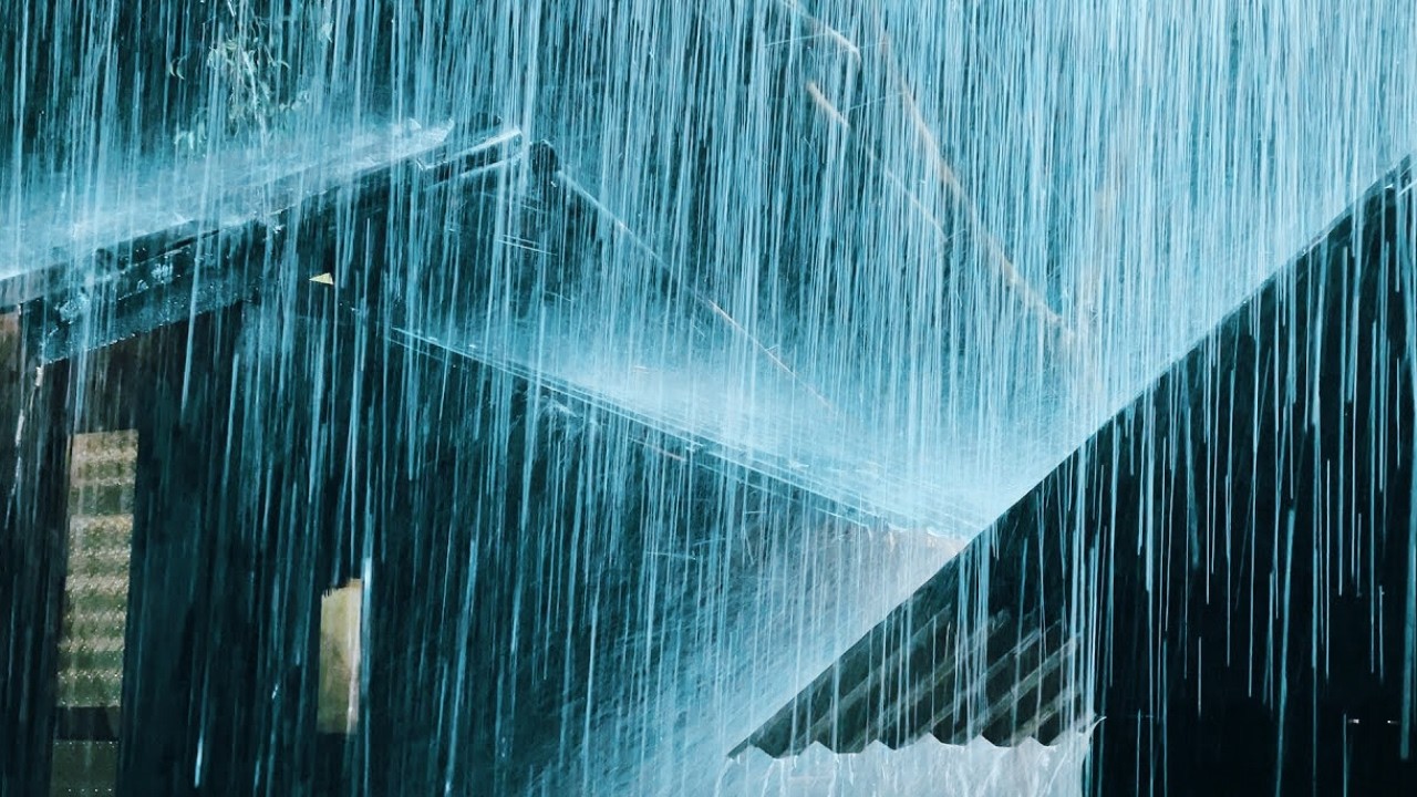 💤 Fall Asleep Fast In 3 Minutes With Torrential Rain On Tin Roof & Powerful Thunder Sounds At Night