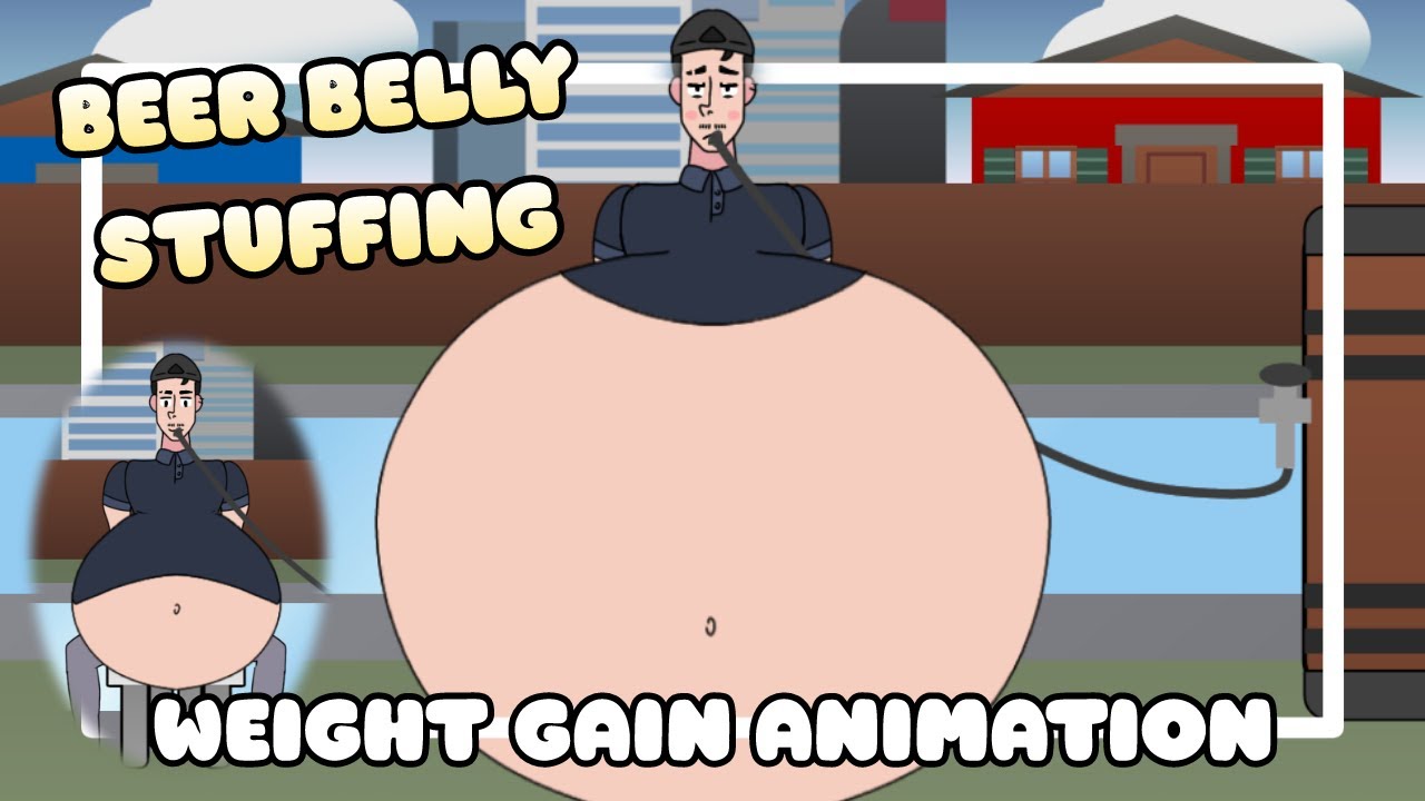 Man Force Drink Beer Belly Weight Gain to Skinny to Fat 🥃🫃🏻- Feederism Animation Story | Jack Fatty