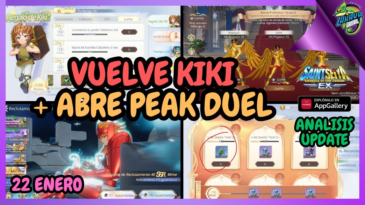 Vuelve KIKI & NUEVO EVENTO PEAK DUEL para sacar a JULIAN Saint Seiya EX