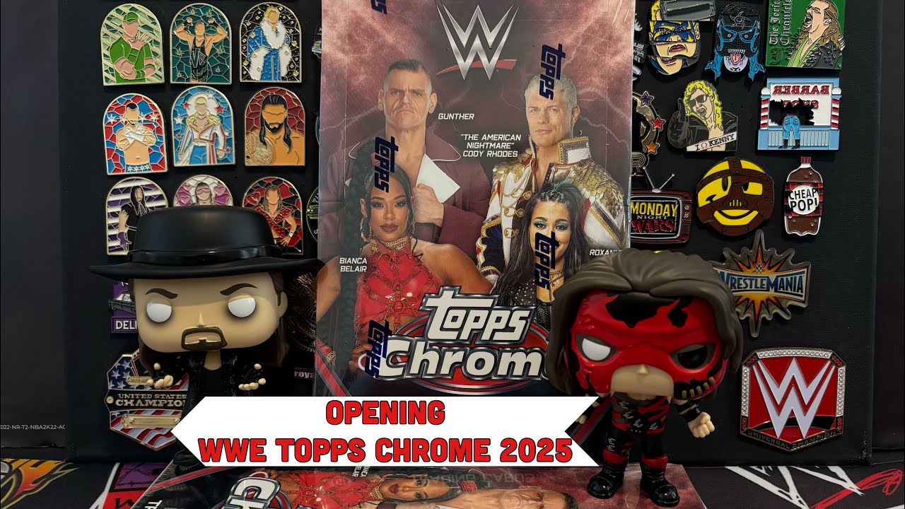 Opening NEW WWE Topps Chrome 2025 Hobby box - 2 autos!