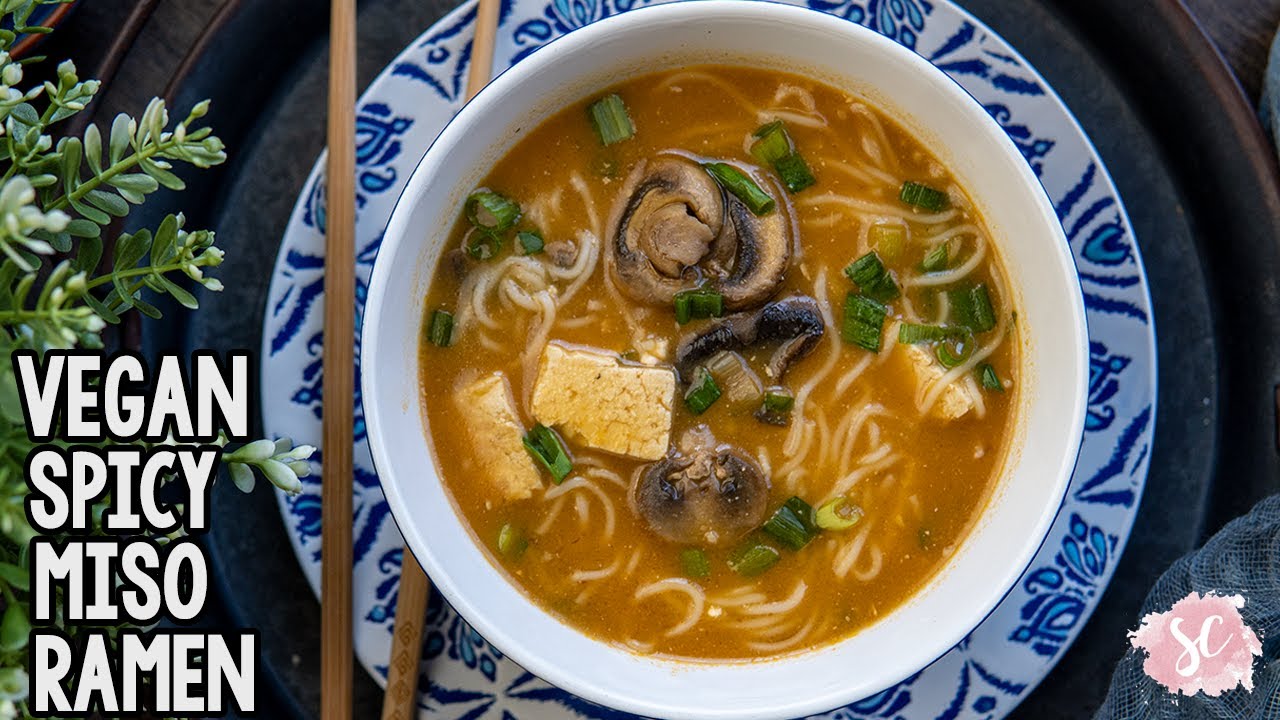 EASY Miso Ramen - Vegan, Gluten Free, & Oil Free - EASY Vegan Takeout