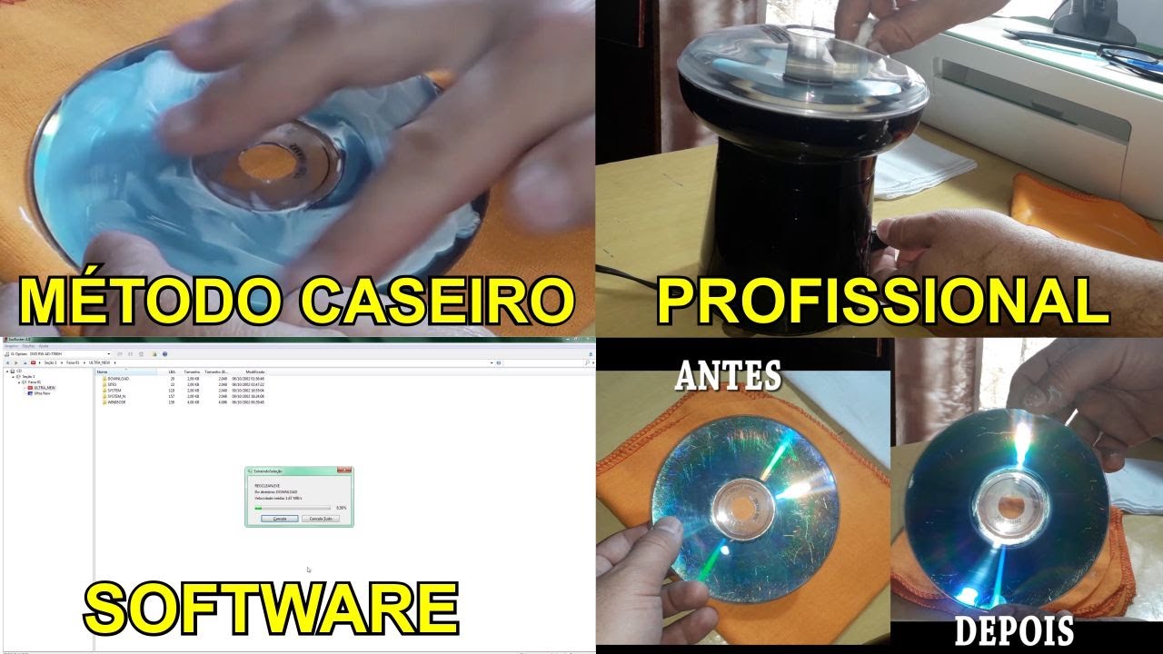 RECUPERAÇÃO DE CDS E DVDS - TUTORIAL COMPLETO