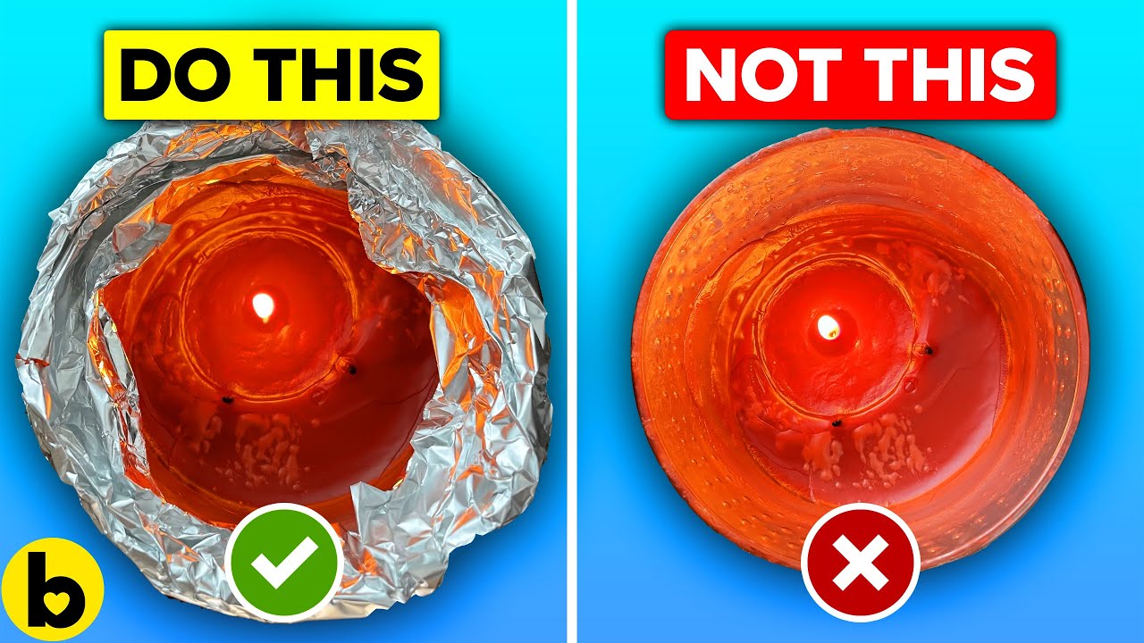 Here’s Why You Should Put Aluminum Foil On The Edge Of Your Candle