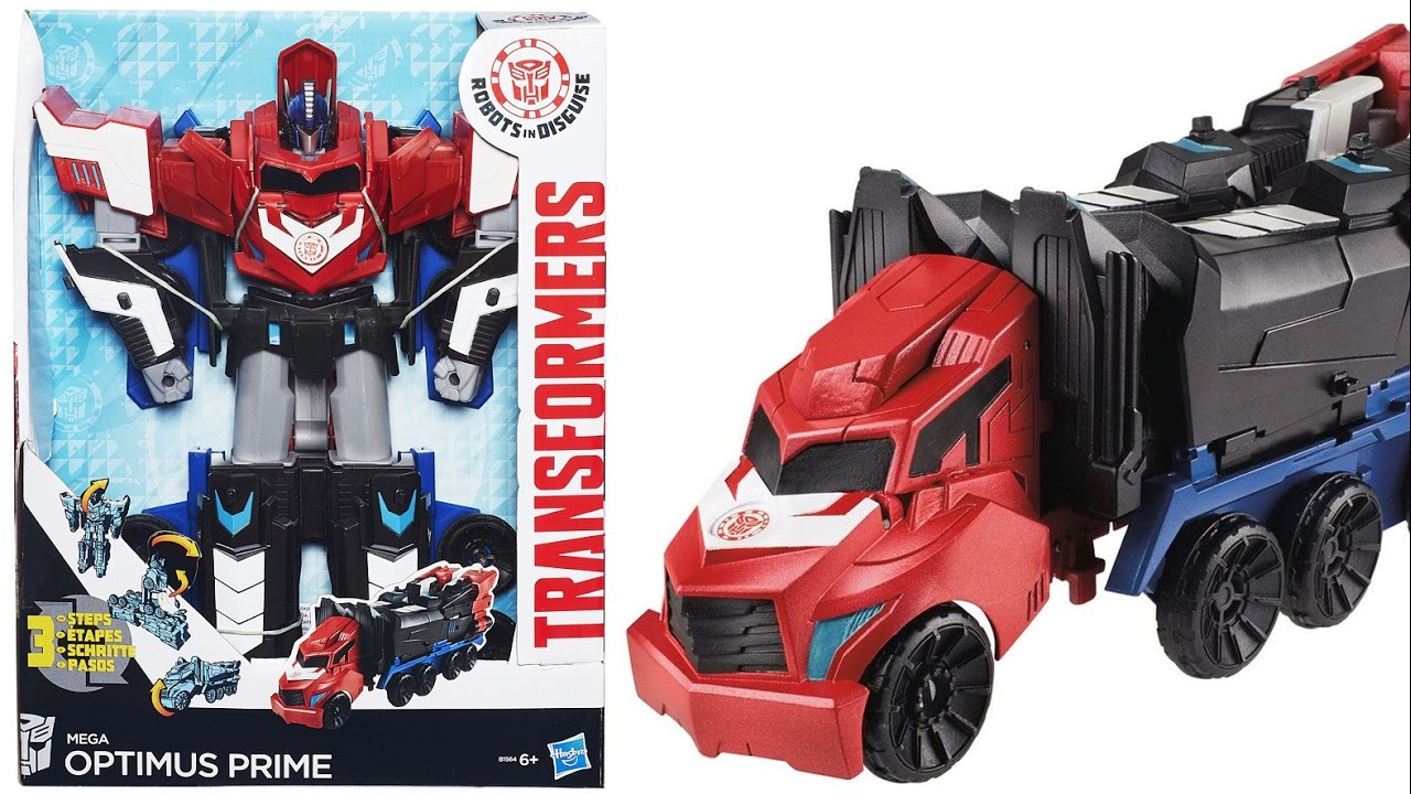 Трансформер Мега Оптимус Прайм с креплениями для миниконов. Игрушка от Hasbro