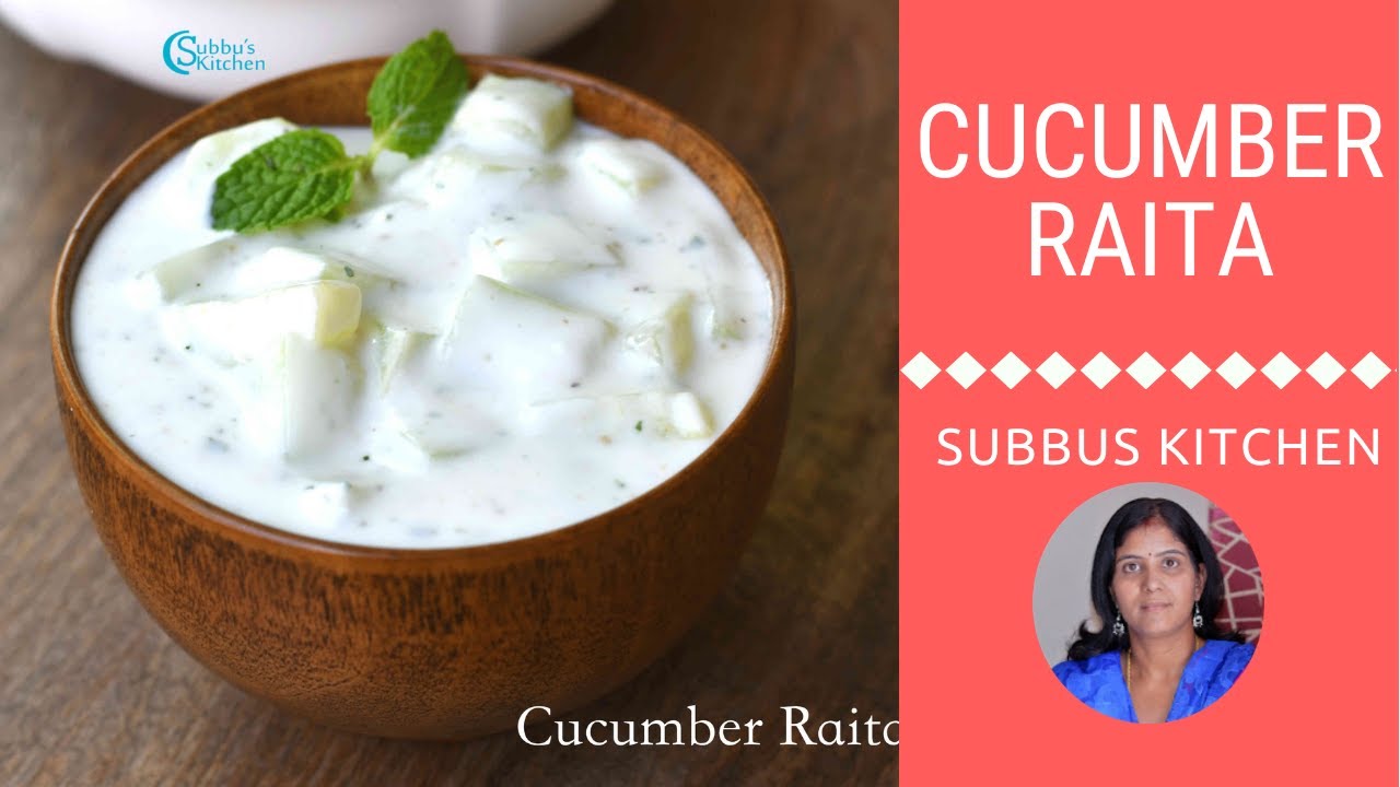 Cucumber Raita Recipe | Cucumber Yogurt Dip