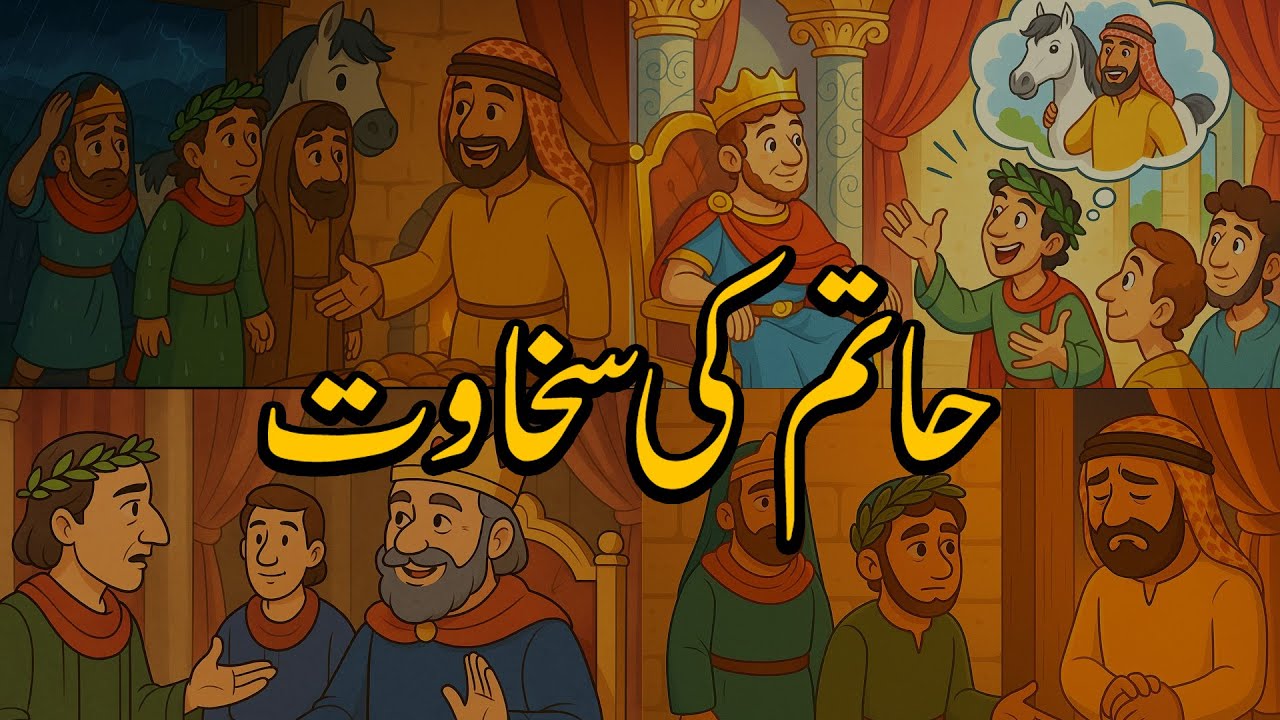 حاتم طائی کی سخاوت| Islamic Moral Stories | Sabaq Amoz Kahani | Urdu Moral Stories