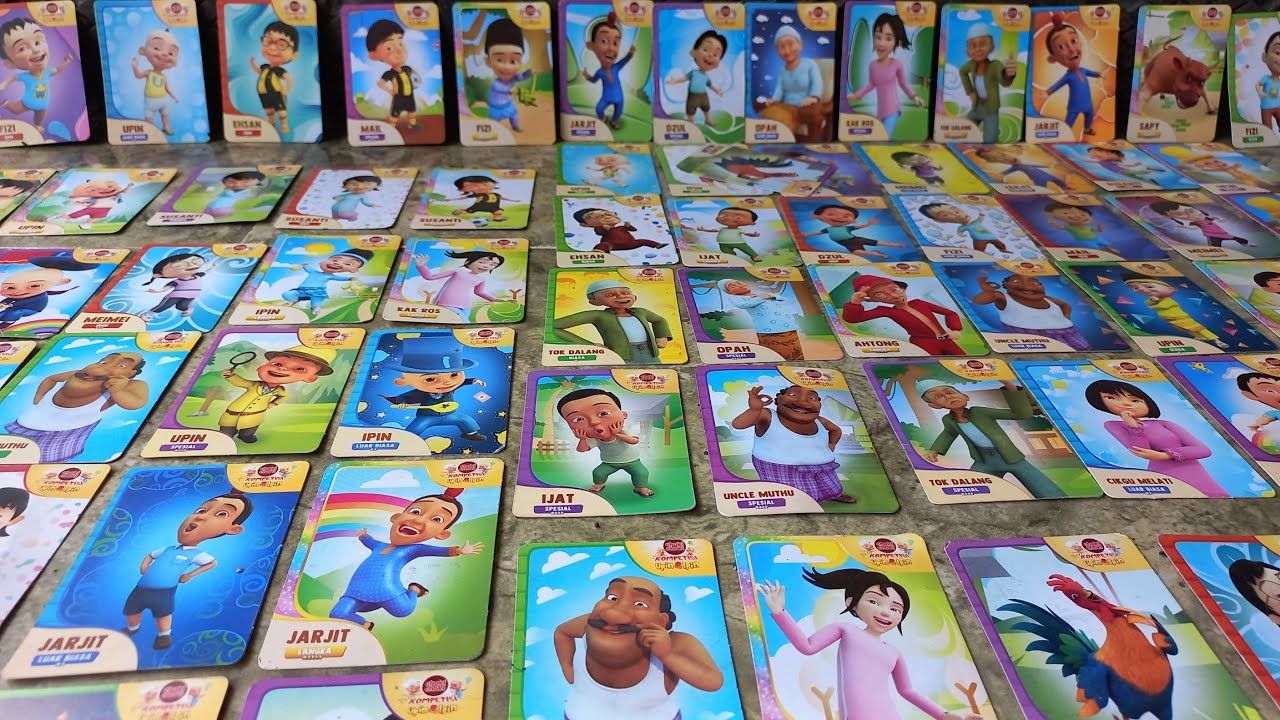 Ini Koleksi Kartu choki choki upin ipin punya aku, kamu sudah punya belum