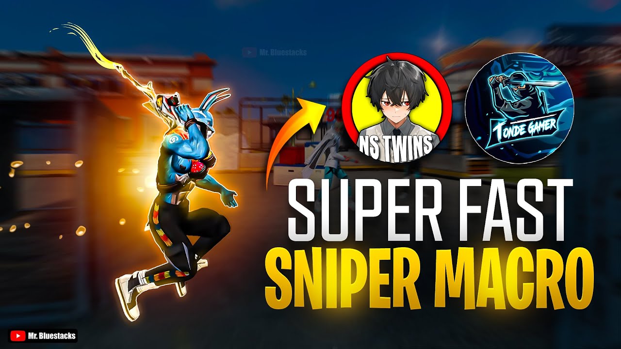 @nstwinsff  + @TondeGamer  Super Fast Sniper Macro revealed For Bluestacks + Logitech Mouse