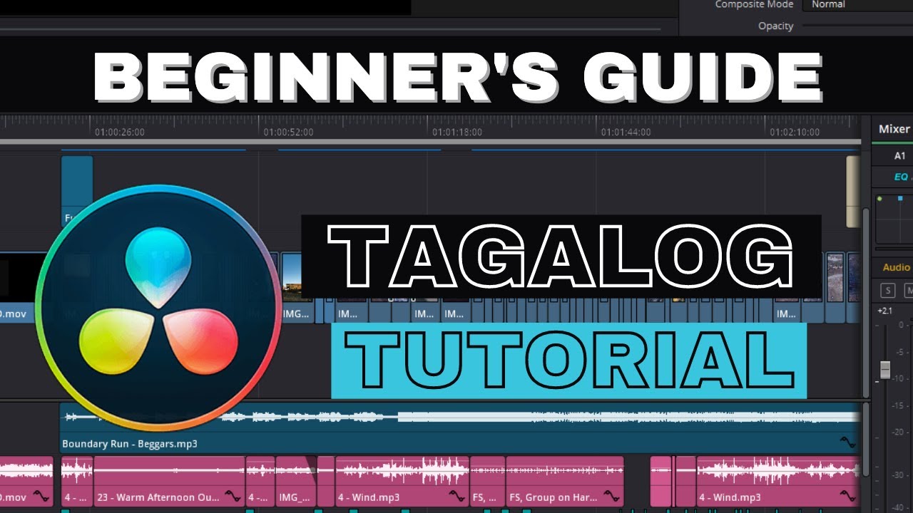 Davinci Resolve 17 | Basic Video Editing | Tagalog Tutorial