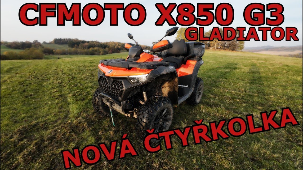 Nová čtyřkolka CFMOTO X850 G3 - CZ RECENZE