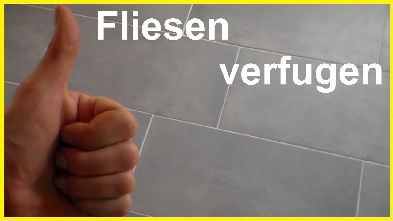 Fliesen fugen - Fliesen verfugen - How To Grout Tiles - Bodenfliesen verfugen