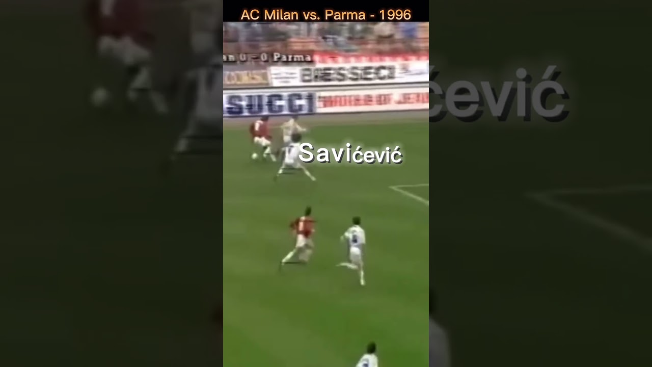 Savicevic to Baggio - Parma 1996
