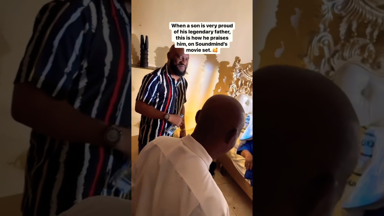 Pete Edochie And His Son Yul #youtubeshorts #shorts #yuledochie #nollywood #nigeriamovie