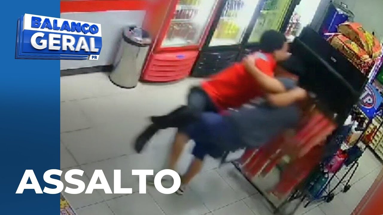 Funcionário de posto reage a assalto duas vezes; suspeito estaria com seis comparsas