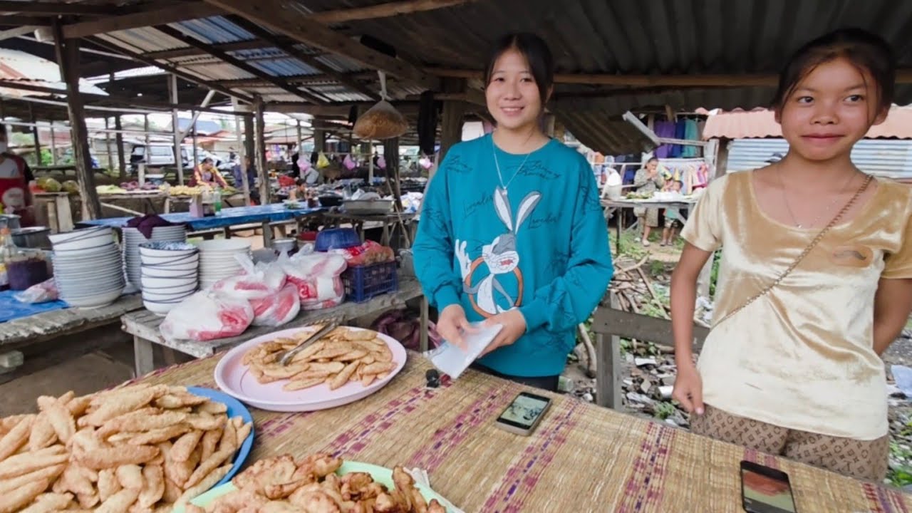 #เที่ยว#ตลาดนัด บ่อหินกาว เมืองจำพอน #แขวงสะหวันนะเขต #สปปลาว #สาวลาว