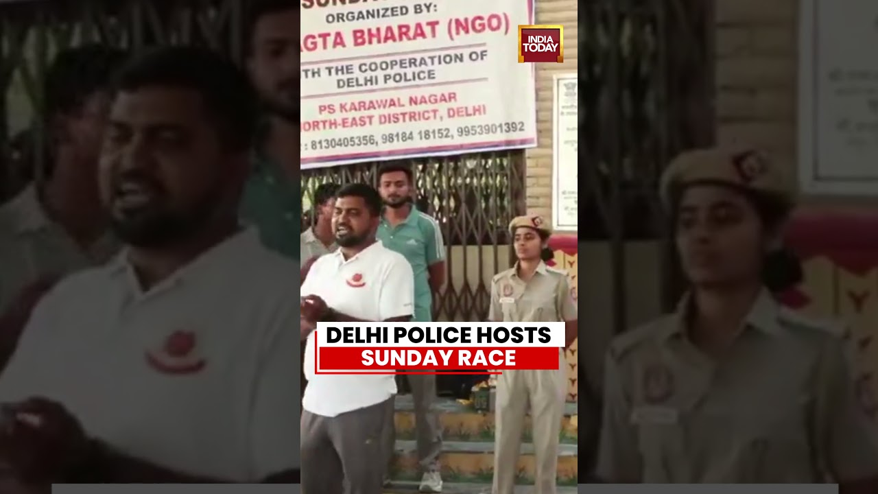 Delhi Police Hosts Sunday Race | Fitness Drive In Karawal Nagar Draws Huge Participation