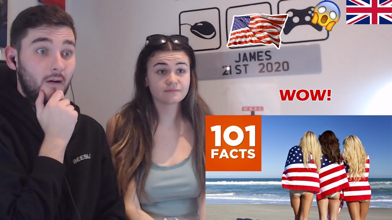British Couple Reacts to 101 Facts About The USA