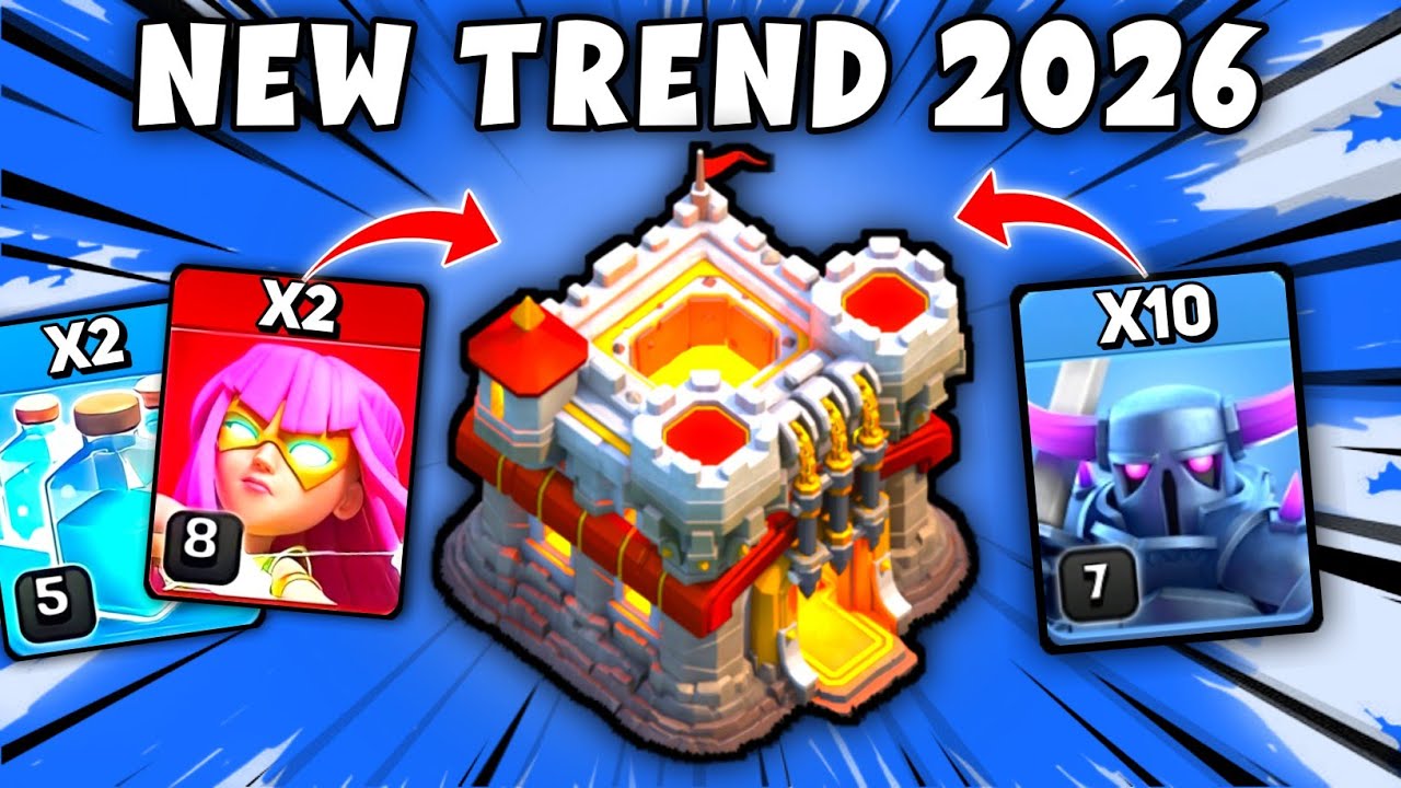 TH11 Super Archer Blimp + Pekka Smash Attack Strategy | Coc Th11 Super Archer Blimp