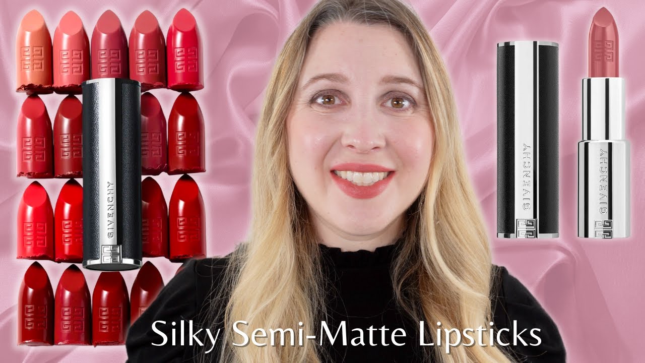 GIVENCHY LE ROUGE INTERDIT INTENSE SILK LIPSTICKS | Arm & Lip Swatches, Details