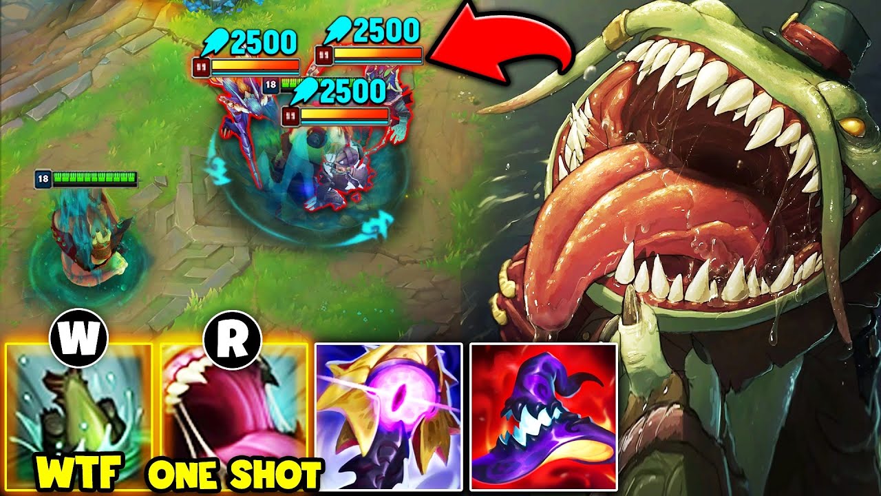TAHM KENCH HAS A 150% AP RATIO ON HIS W... SO I GO FULL AP AND ONE SHOT EVERYONE