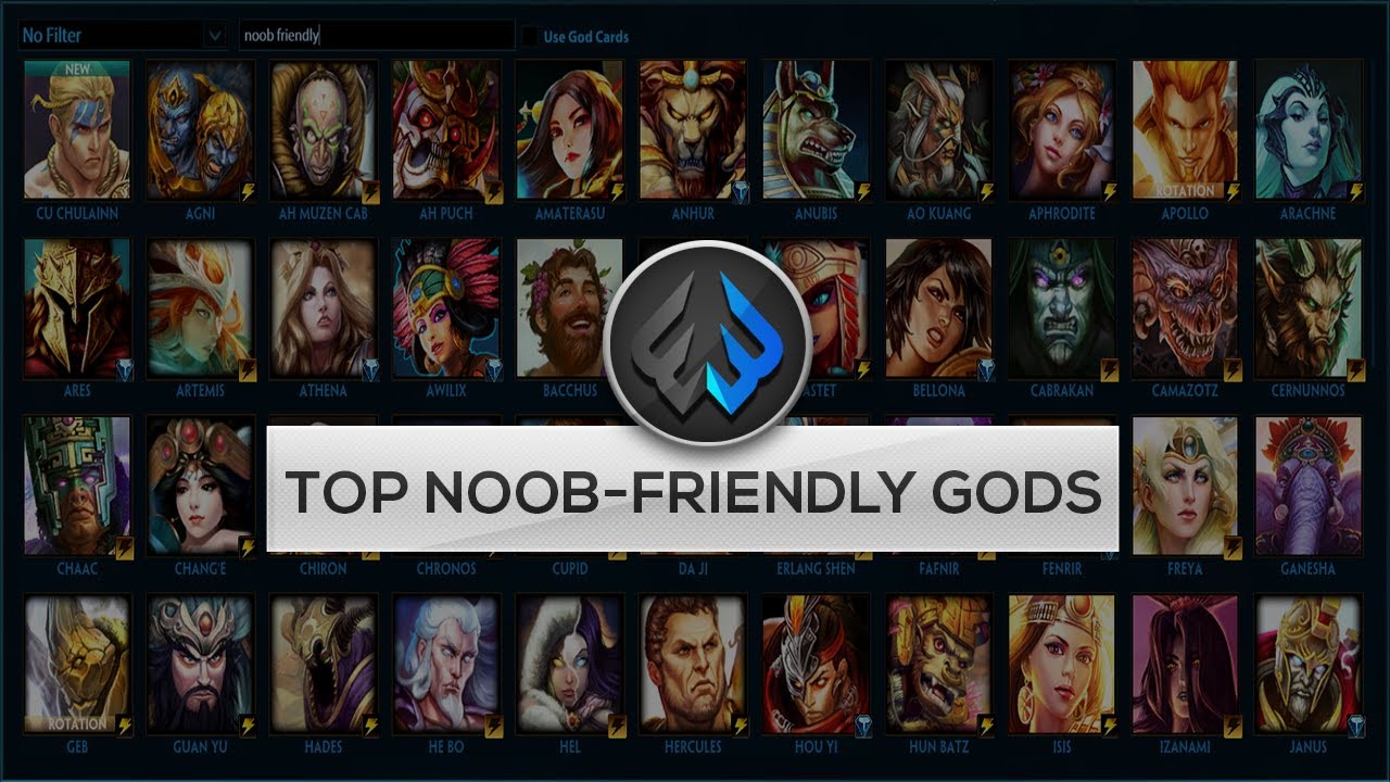TOP 5 GODS FOR NEW PLAYERS(NOOB FRIENDLY)- Smite
